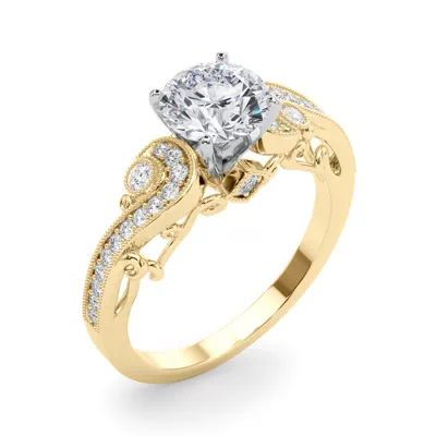 Carmel Vintage Inspired Lab Engagement Ring