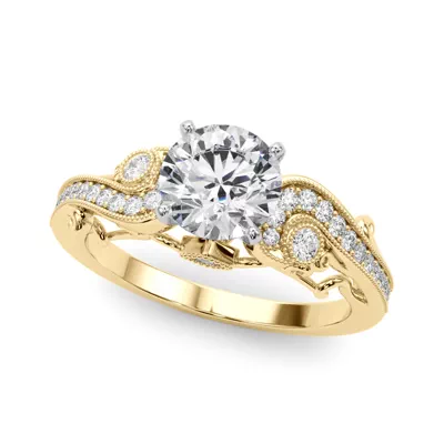 Carmel Vintage Inspired Lab Engagement Ring