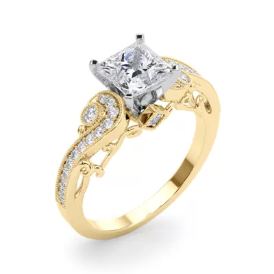 Carmel Vintage Inspired Lab Engagement Ring