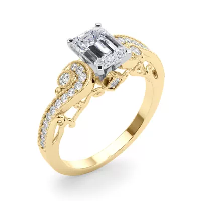Carmel Vintage Inspired Lab Engagement Ring