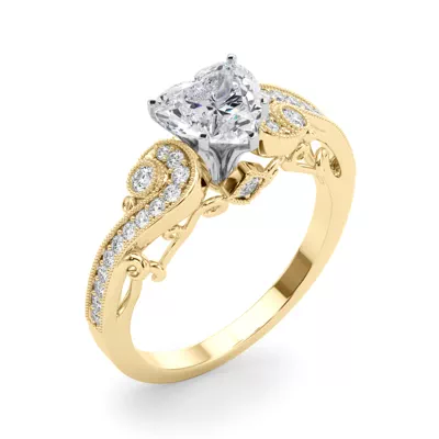 Carmel Vintage Inspired Lab Engagement Ring