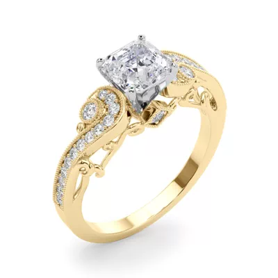Carmel Vintage Inspired Lab Engagement Ring