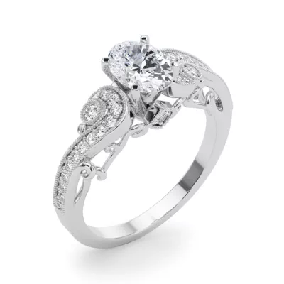 Carmel Vintage Inspired Lab Engagement Ring