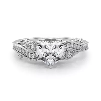 Carmel Vintage Inspired Lab Engagement Ring