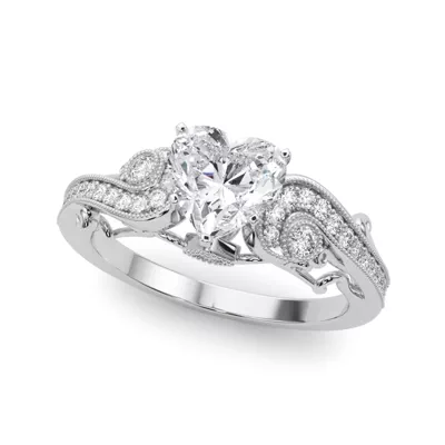 Carmel Vintage Inspired Lab Engagement Ring