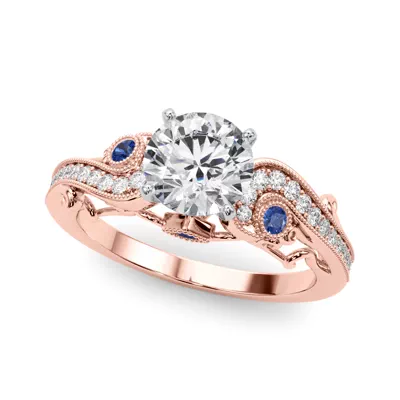 Carmel Vintage Inspired Sapphire Engagement Ring