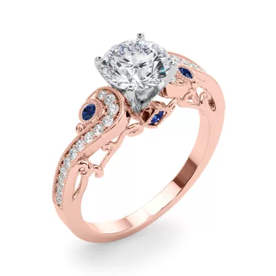 Carmel Vintage Inspired Sapphire Engagement Ring