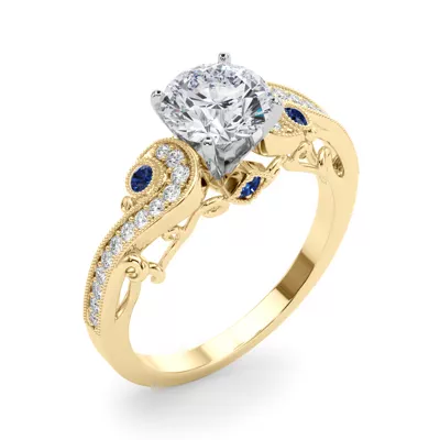 Carmel Vintage Inspired Sapphire Engagement Ring