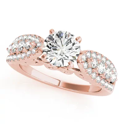 Destiny 3 Row Diamond Engagement Ring