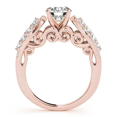 Destiny 3 Row Diamond Engagement Ring
