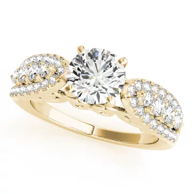 Destiny 3 Row Diamond Engagement Ring