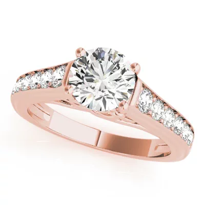 Tatiana Diamond Channel With Celtic Knot Engagement Ring