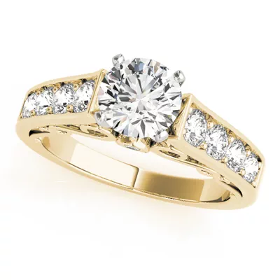 Serena Channel Diamond Engagement Ring