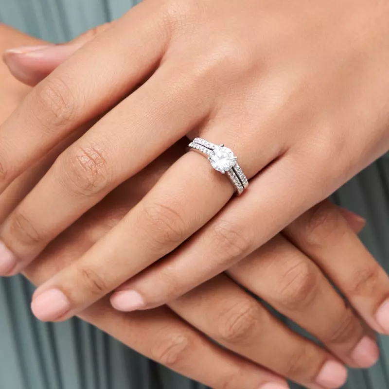 14K White Gold Eleanor Band