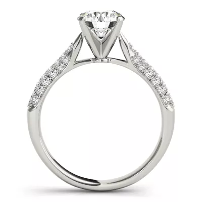 Kona Pavé Diamond Encrusted Engagement Ring