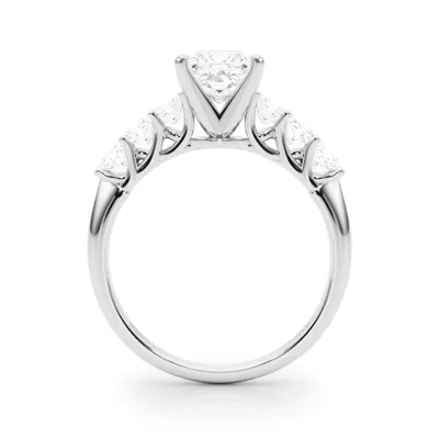 Evelynn Shared Prong Princess Cut Diamond Engagement Ring