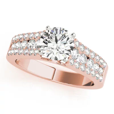 Eveline 3 Row Diamond Engagement Ring
