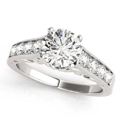 Magnolia Channel Diamond Engagement Ring