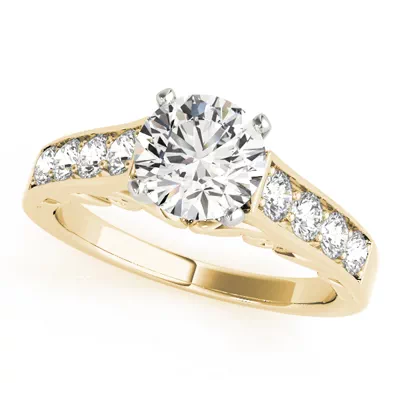 Magnolia Channel Diamond Engagement Ring