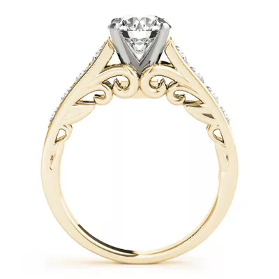 Magnolia Channel Diamond Engagement Ring