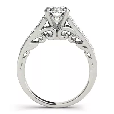 Magnolia Channel Diamond Engagement Ring