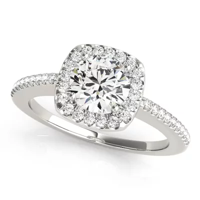 Wren Halo Engagement Ring