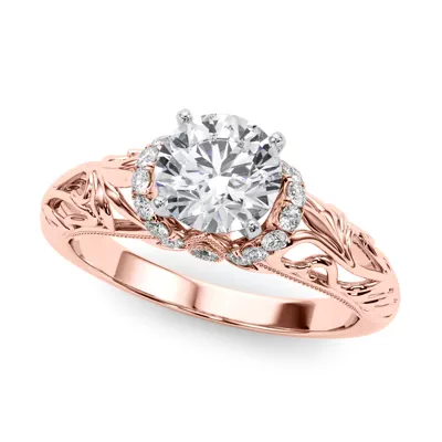 Libra Diamond Collar Engagement Ring