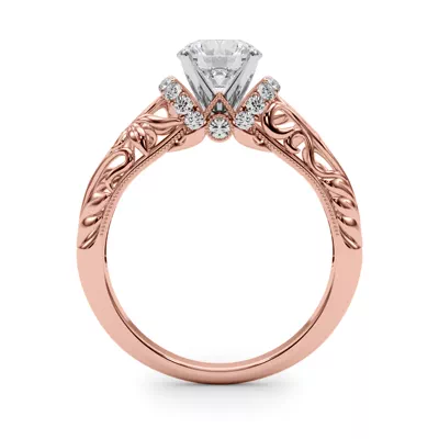 Libra Diamond Collar Engagement Ring