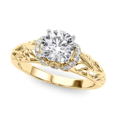 Libra Diamond Collar Engagement Ring