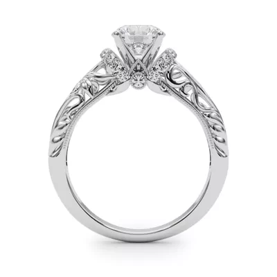Libra Diamond Collar Engagement Ring