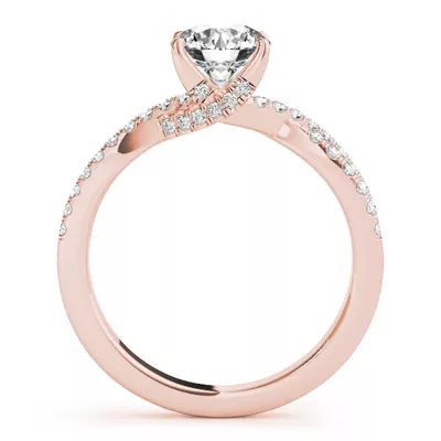 Claire Two Row Diamond Engagement Ring