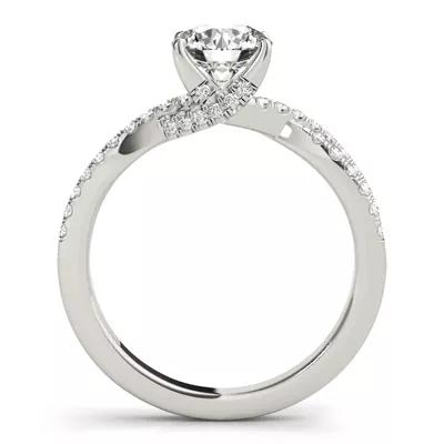 Claire Two Row Diamond Engagement Ring