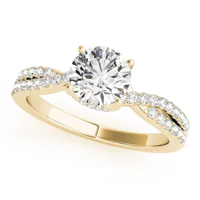 Claire Two Row Diamond Engagement Ring