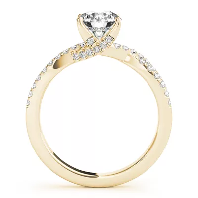 Claire Two Row Diamond Engagement Ring