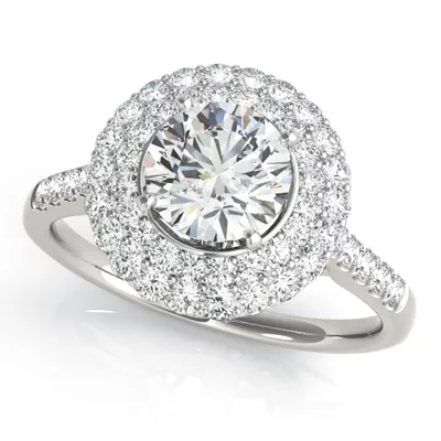 Arbor Double Halo Engagement Ring