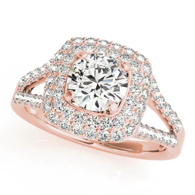 Ellia Double Halo Engagement Ring