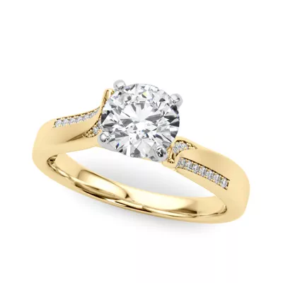 Lissa Cathedral Diamond Engagement Ring