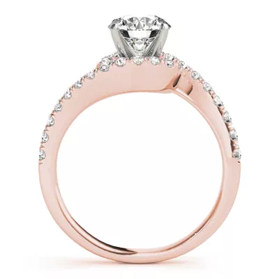 Dani Diamond Halo Bypass Engagement Ring