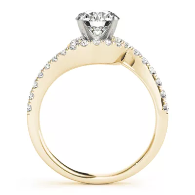 Dani Diamond Halo Bypass Engagement Ring
