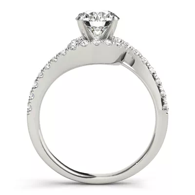 Dani Diamond Halo Bypass Engagement Ring
