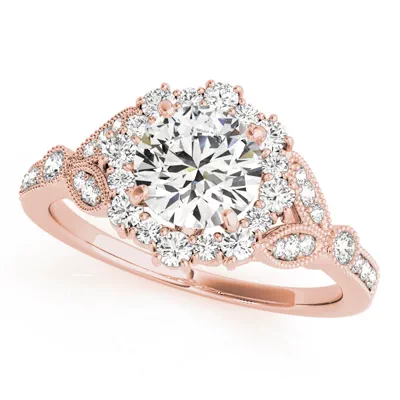 Mairi Vintage Inspired Halo Engagement Ring