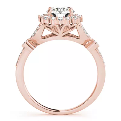 Mairi Vintage Inspired Halo Engagement Ring