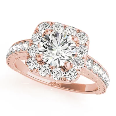 Soul Vintage Inspired Halo Engagement Ring