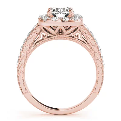 Soul Vintage Inspired Halo Engagement Ring