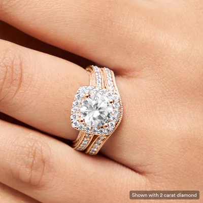 Soul Vintage Inspired Halo Engagement Ring