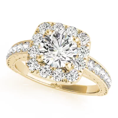 Soul Vintage Inspired Halo Engagement Ring