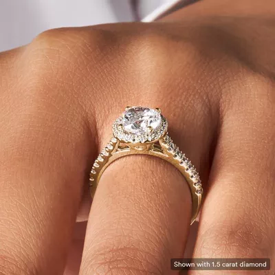 Layla Halo Engagement Ring