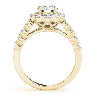 Fleur Halo Engagement Ring