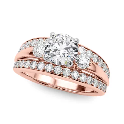 Zelma 2 Row Diamond Engagement Ring