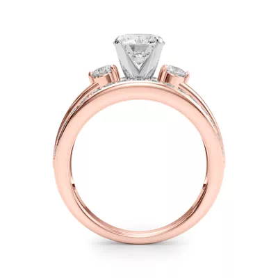 Zelma 2 Row Diamond Engagement Ring